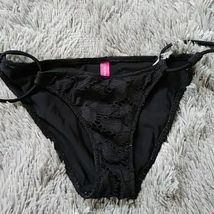 Victoria's Secret swim bikini bottomblack size XS